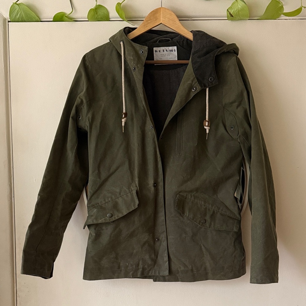 Waxed Canvas Olive Green Bondy Jacket